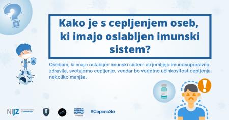 05 Kako je s cepljenjem oseb, ki imajo oslabljen imunski sistem